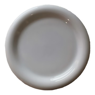 佐和陶瓷 強化反口皿 日本製 - 19.5cm x 2cm  白  1個