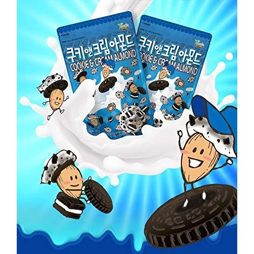 [2セット以上ご注文でランダム1袋もらえる！] Tom's Farm 韓国 アーモンド 6種 セット ワサビ, ハニーバター, クッキー＆クリーム