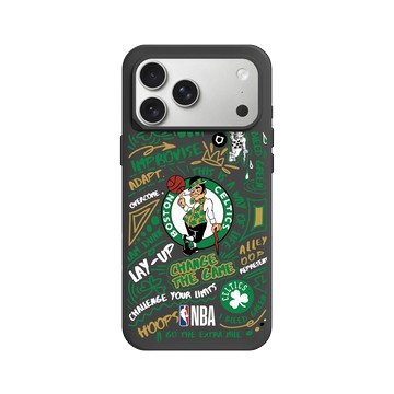 iPhone 17 Pro Max SolidX 黑 - NBA - 塗鴉系列-波士頓塞爾提克 Boston Celtics - Graffiti