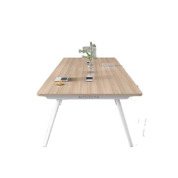 會議辦公桌椅組合簡約現代洽談辦公室家具培訓長條桌[DD030109]