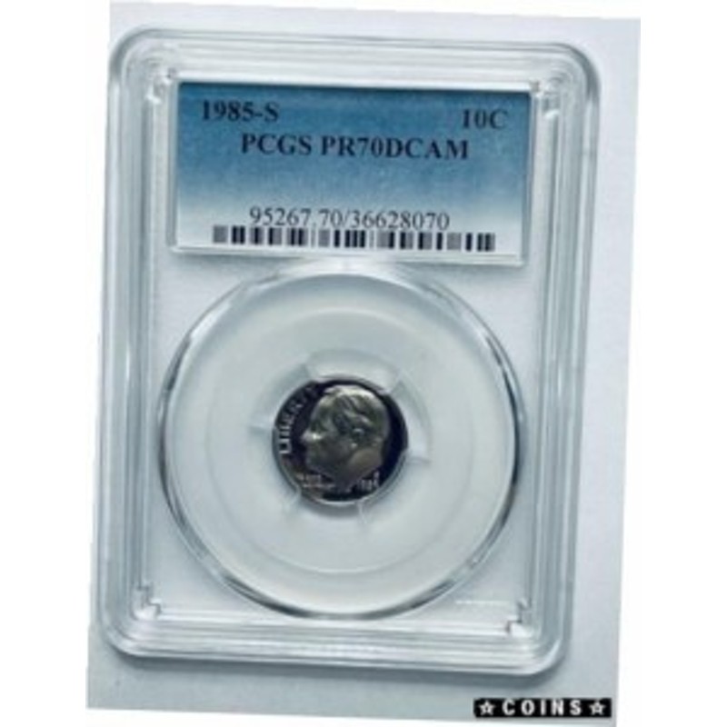 アンティークコイン 1985-S Roosevelt Dime PCGS PR70DCAM | LINE