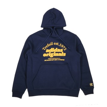 【ADIDAS】GRF HOODIE 連帽上衣 帽T 男 藍色-IS1419