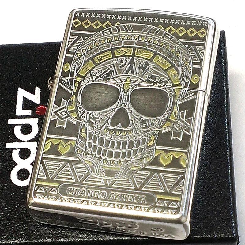 ZIPPO アステカンスカル フェイス ジッポ ライター 骸骨
