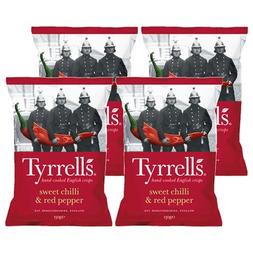 Tyrrells 泰勒思 洋芋片 甜椒及紅辣椒  150g  4包