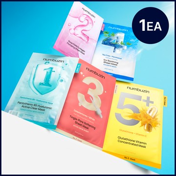 numbuzin No.1-5 Sheet Mask (1 Sheets) [Choose 1]