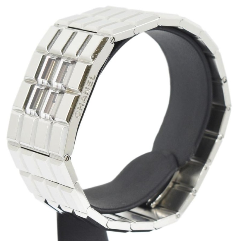 CHANEL シャネル ショコラ デジタルウォッチ 腕時計 SS×QZ シルバー  