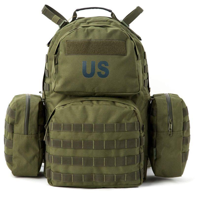 ミリタリー Molle II ミディアムリュックサック 2Xサステメントポーチ付き アーミータクティカルバックパック YKKジッパーとUTX