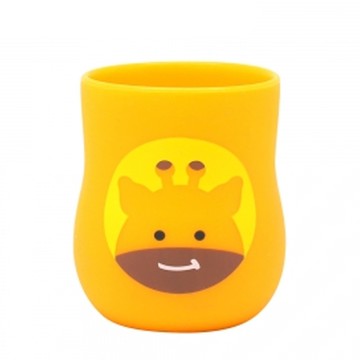 MARCUS＆MARCUS - 動物樂園2合1矽膠訓練杯-長頸鹿