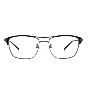 CHARMANT  復潮雙桿威靈頓框眼鏡 ▏霧藍/灰