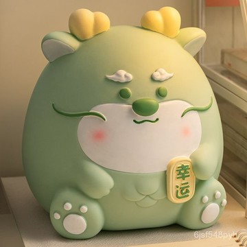 臺灣🚍8H出🉑存錢罐衹進不出存錢習慣嘟嘟豬兒童卡通防摔擺件儲蓄罐批髮 TCVA