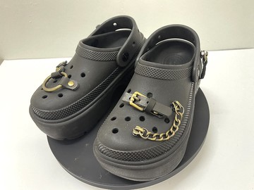 皮革手工製作 Crocs 吊飾獨特 洞洞鞋配件 洞洞鞋 DIY 3D Crocs