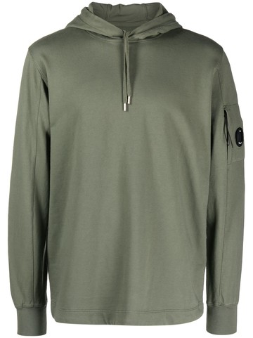 C.P. Company - long-sleeve cotton hoodie - men - Cotton - XL - Green