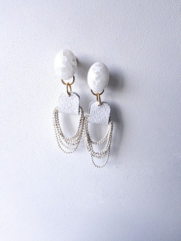 Galaxy 2way 耳夾/耳針 /月亮/ 可替換 cold moon 醫療鋼耳環 夾式耳環 耳夾