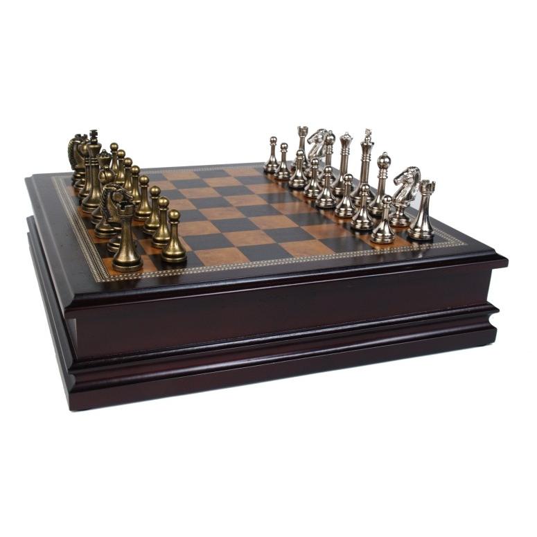 チェスセット ギフト Classic Game Collection Metal Chess Set with