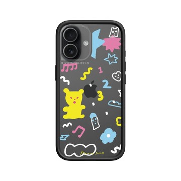 iPhone 17 Mod NX -邊框背蓋組合 (相機按鈕) 黑 - MacaronToe 馬卡龍腳趾 - 小熊軟糖派對 Gummy Party