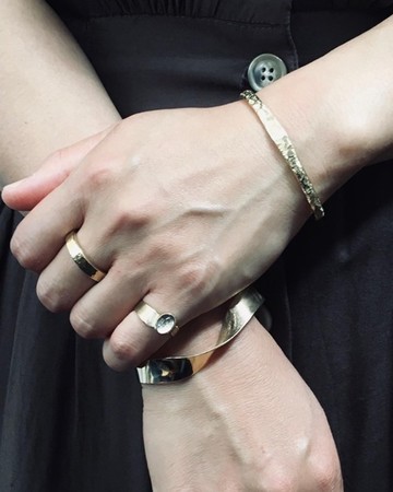 黃銅寬手鐲 〜Levin〜