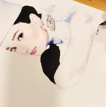 時尚插畫－訂製水彩肖像/單人