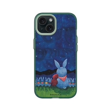 iPhone 15 Clear 憂墨綠 - 幾米 Jimmy Liao - 世界別為我擔心-在一起