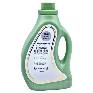 WondaMop 天然抑菌地板清潔劑 添加葡萄柚萃取、薰衣草及迷迭香精油  1L  1瓶