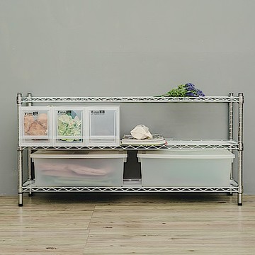 dayneeds 輕型 120x35x60cm 三層電鍍(鎖管)鐵架 波浪架/收納架/置物架