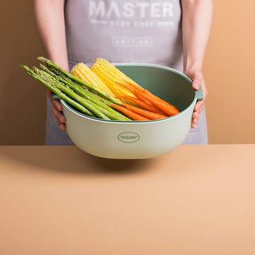 雙層洗菜盆瀝水籃子洗水果神器果籃瀝水盤筐水果盤客廳家用