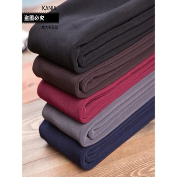 灰色加絨加厚打底褲女光面連腳高腰不起球連褲襪冬季保暖褲踩腳褲