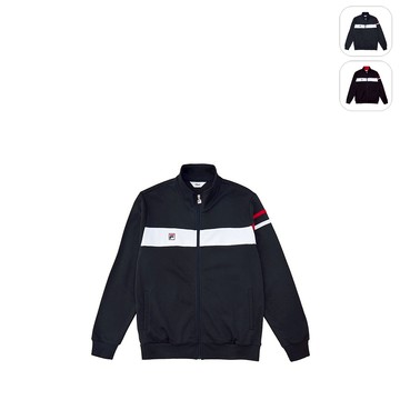 【FILA】中性 運動針織外套-丈青 1JKX-5508-NV