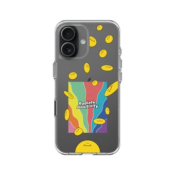 iPhone 17 Clear Case（相機按鈕） 透明 - Positive Vibes / 正好能量 - 揮灑正能量