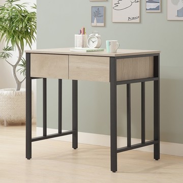 MUNA家居  司曼特3尺鐵架書桌/附USB插座  81.2X57.3X79.7cm