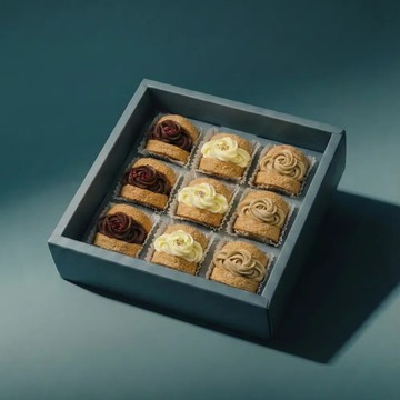 3日內出貨【UiiPie法式點心】暖陽-達克瓦茲9入禮盒(法芙娜草莓/香蘋檸檬/伯爵乳酪)｜生日禮物｜情人節禮物｜法式甜點｜小蛋糕｜草莓甜點｜新年禮盒