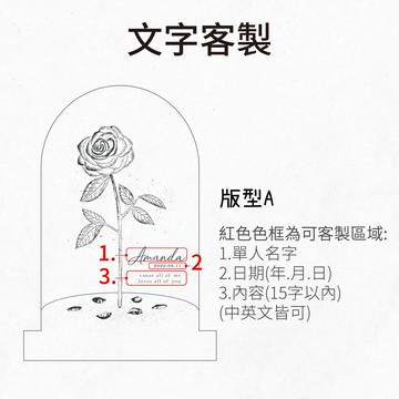 客製 冰雕花語小夜燈