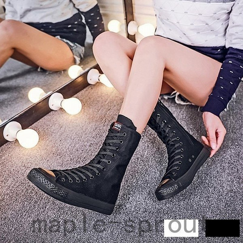 スニーカー ハイカット レディース ダンスブーツ ロング 黒 白 編み上げ ショートブーツ ダンス短靴 脚長 ダンスシューズ ファスナー付き コスプレ長靴 演出 通販 Lineポイント最大0 5 Get Lineショッピング