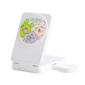 【TOYSELECT】KINGJUN看你可愛22.5W折疊式三合一Qi2磁吸支架無線充電器