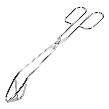 VIROR 304不鏽鋼剪刀型廚房烤肉夾  銀色  1個