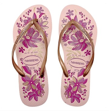 havaianas 哈瓦士 巴西人字拖 女款 Slim Organic 非洲菊粉 涼鞋 拖鞋 夾腳拖 海灘鞋【南風百貨】