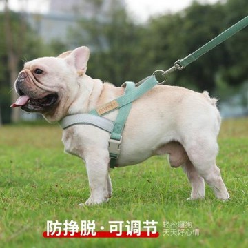 狗狗牽引繩背心式胸背中小型法斗大型犬金毛狗繩遛狗脖圈寵物用品