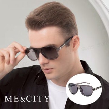 ME&CITY 簡約騎士時尚太陽眼鏡 義大利設計款 抗UV400 (ME 110001 C102)
