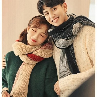 マフラー メンズ レディース ストール ニットマフラー クリスマスプレゼント ユニセックス カップル ペア お揃い 学生 秋冬用 可愛い 通販 Lineポイント最大get Lineショッピング