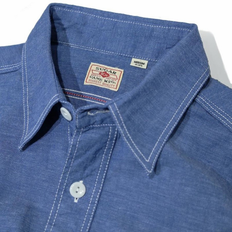 シュガーケーン SUGARCANE 長袖シャンブレーシャツ・SC25513 VAT