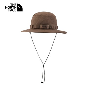 The North Face北面男女款棕色UPF40防曬漁夫帽｜5FXF1OI 抗UV