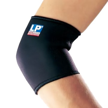 LP SUPPORT 標準型肘部護套 702  S : 22.9~25.4 cm / M : 25.4-27.9 cm / L : 27.9-30.5 cm / XL : 30.5-33 cm  1個  黑色