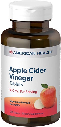 American Health Apple Cider Vinegar Tablets 200 Tablets
