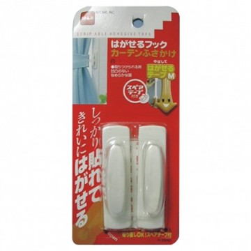 nitoms無痕窗簾綁束專用掛勾2入 白色