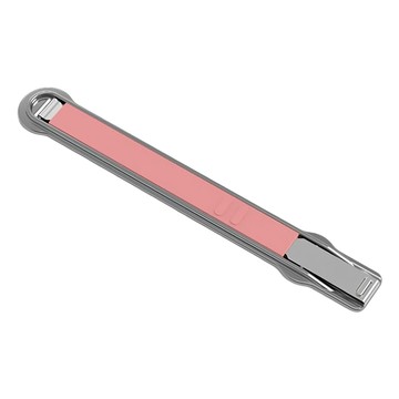 SleekStrip 犀利釦 手機握帶支架 經典款 可替換彈帶  銀框/蜜桃裸粉  1個