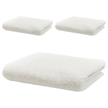 MASTER cotton 棉大師 MIT無染紗純棉毛巾 76 x 33cm 3條  無染紗  1組