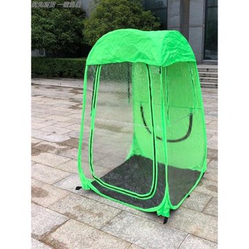 單人隔離棚曬背理發防風帳篷擺攤保暖嬰兒老人曬太陽透明釣魚帳篷