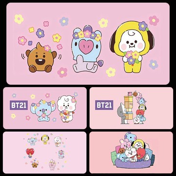 ✨臺灣出貨✨BTS 防彈少年團 鼠標墊 動漫電競 超大號 筆記本 電腦鍵盤 桌墊 定製宿舍 偶像次元周邊 大號鼠標墊
