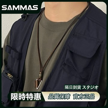 SAMMAS 日式Vintage三角項錬 皮革項錬 可調節皮繩項鍊 街風 個性項鍊 項鏈 長鍊 皮繩 街頭 嘻哈項錬