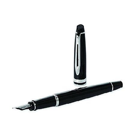 Waterman Expertブラックラッカークロームトリム万年筆