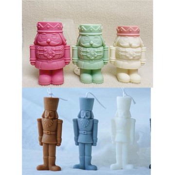 老國王錫兵香薰蠟燭模具童話故事桌面擺件模具戴帽子的士兵模具